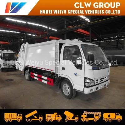 Hotsale China Isuzu 4X2 Euro V 6000 Liters 6cbm Compactor Garbage Truck for Southeast Asia