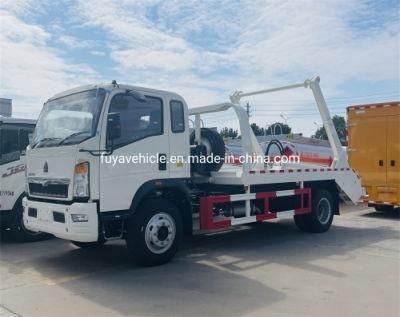 4X2 HOWO 5 Cubic 6 Cubic 5m3 6m3 6ton Skip Loader Garbage Truck