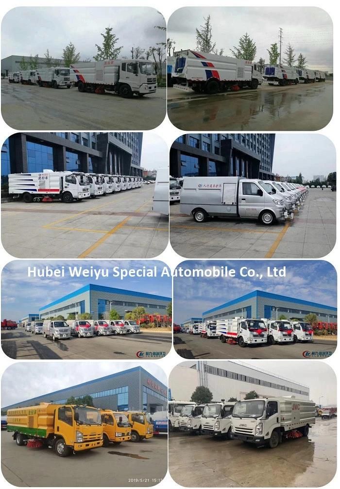 Dongfeng Brand Four Brushes Broom Vacuum Road Sweeper 8cbm 8000liters 8L Sweeper Truck