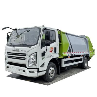 Jmc Compressed Garbage Truck with 8m3 Capacity for Sales, Municipal Refuse Garbage Compactor Vehicles for Sales