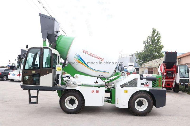 Good Price 3.5m3 Articulated Chassis Mini Small Mobile Self Loading Concrete Cement Mixer Construction Mixing Machine Machinery Truck