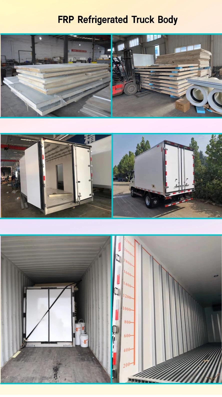 Bueno China New Bueno 3t 4t Cold Storage Truck Refrigerated Truck Body for Sinotruk HOWO Hino Shacman Refrigerated Truck