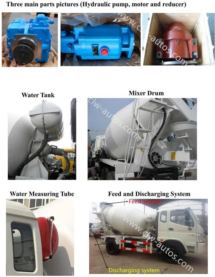 Foton Forland 5cbm Concrete Mixer Cement Mixer Drum Truck