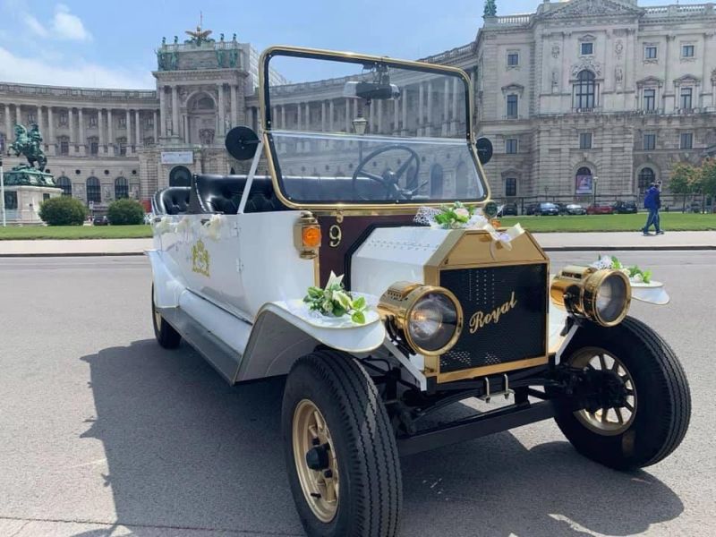 Luxury UK Style City Tour Sightseeing Scooter Electric Old Classic Car with CE