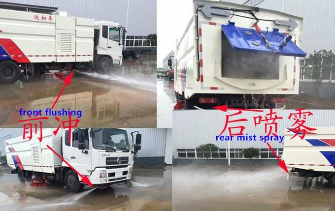 Dongfeng Tianjin Cummins Engine Water Road Sweeper Truck