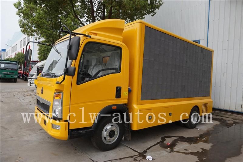 Sinotruk HOWO 4X2 Light Truck P4 P5 P6 P8 LED Advertising Truck