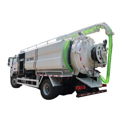 Foton 4X2 10m3 Combine Vacuum Jetting Flushing Truck Clean Water Tank 4000liter Septic Sewage Tanker 6000liter