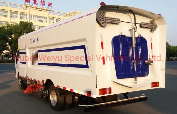 Isuzu 5tons Road Sweeper Truck with 4cbm Water Tank and 5cbm Dust Tank Street Sweeping Broomer Washing and Sweeper Truck