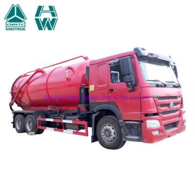 8 Cbm 10cbm 12cbm 8000 Liters 10000 Liters Sinotruk 4X2 6X4 Tanker Sewagesuction Vacuum Truck