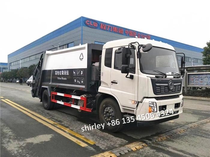 Factory Price Dongfeng 10tons 14m3 Solid Waste Collection Recycling Treatment Management Vehicle Residential Garbage Collection Truck