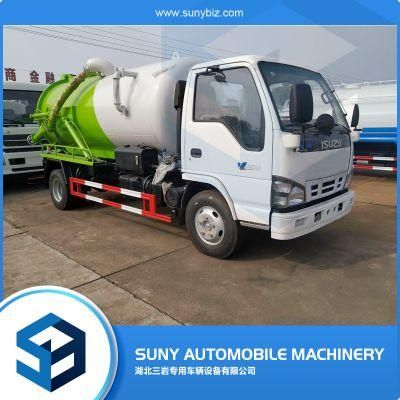 Small High Pressure Sewage Sucking Vacuum Suction Tanker Mini Fecal Suction Truck Supplier
