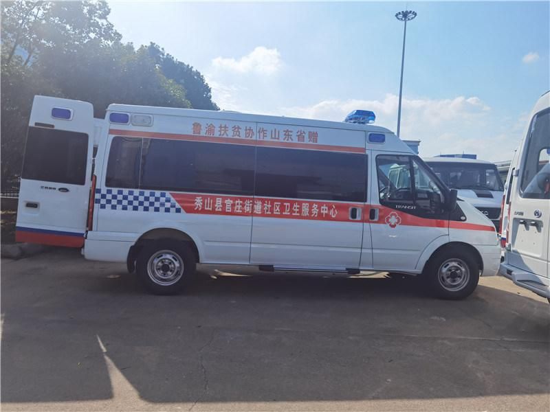 China Ford Chassis Brand New Ambulance Prices for Sale
