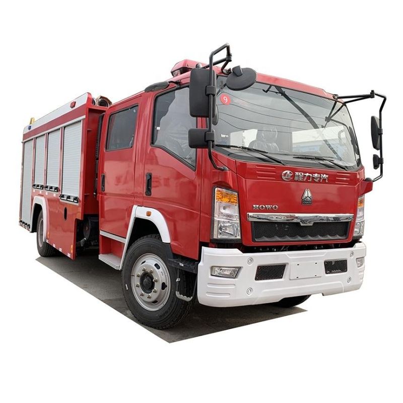 Sino Truck HOWO 3000 Liters / 3 Cbm Water Tank Truck with Fire Fighting Equipment /Special Truck for Sale