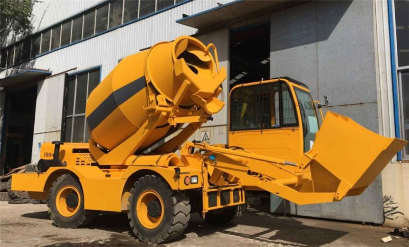 4-4.2 Cbm Mobile Portable Diesel Self Loading Concrete Mixer Truck