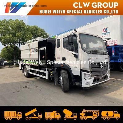 High Pressure Washing Vacuum Sewer Cleaner Flushing Vehicle 12m3 Sewage Suction Tank Fecal Sludge Truck