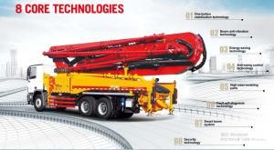 Diesel Truck-Mounted Concrete Pump 46m 52m 58m 62m Vertical Reach