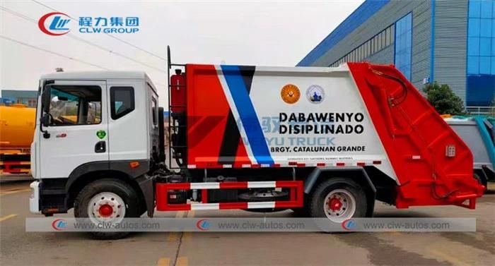 Dongfeng D9 8tons 10tons 10m3 12m3 Garbage Compactor Truck Rear Loader Disposal Collection Truck for Phillipines