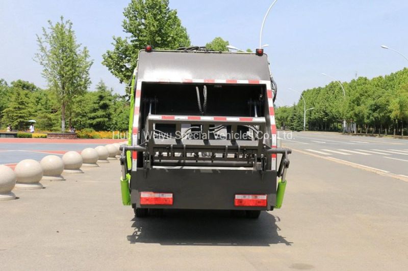 6cbm 4*2 Trash Recycling Garbage Truck for Sanitation with Optional Rear Lifting Device Compactor Refuse Garbage Truck