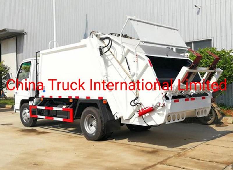 Isuzu Npr 600p 4*2 120HP Used Garbage Container Truck