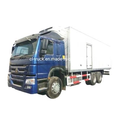 Factory Selling 10 Wheels HOWO 6X4 30 Ton Refrigerated Van Truck