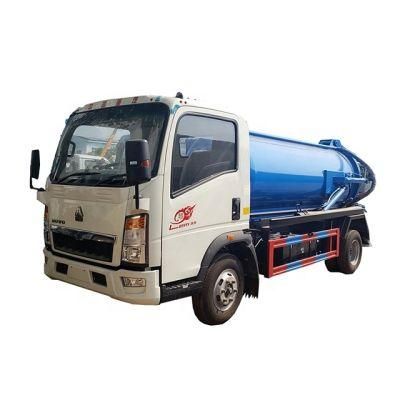HOWO Mini Rhd 4m3 4000 Litres 4000L Vacuum Sewage Tanker Truck with Moro Pump