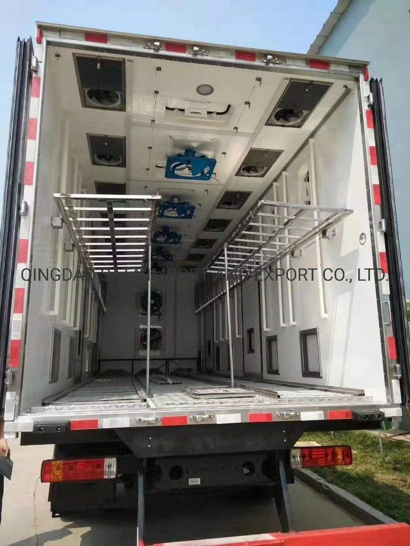 China FAW Chassis 8X4 Thermo King Freezer Cooling Refrigerator Truck