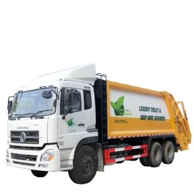Dongfeng 18m3 Garbage Truck Compactor, 18 Ton Waste Food Collector, Kitchen Garbage Truck 18cbm Capacity Transport Garbage Truck