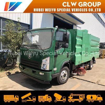 Shacman Road Washing and Sweeping Truck Water Cleaning Vacuum Suction Sweeper Truck