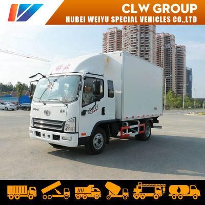 FAW 2 3 4 5ton Refrigerated Freezer Refrigeration Small Refrigerator Van Box Truck for Meat and Fish