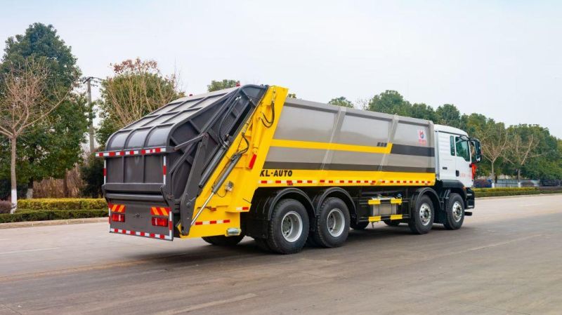 High Quality Heavy HOWO 8X4 Garbage Truck 25 Cbm Loading Capacity 15ton back-loaded compaction garbage handlers