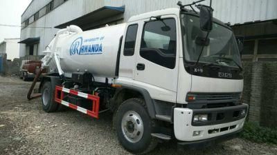 Japan Brand 4X2 10m3 Vacuum Sewage Suction Sewer Cleaning Tanker Truck