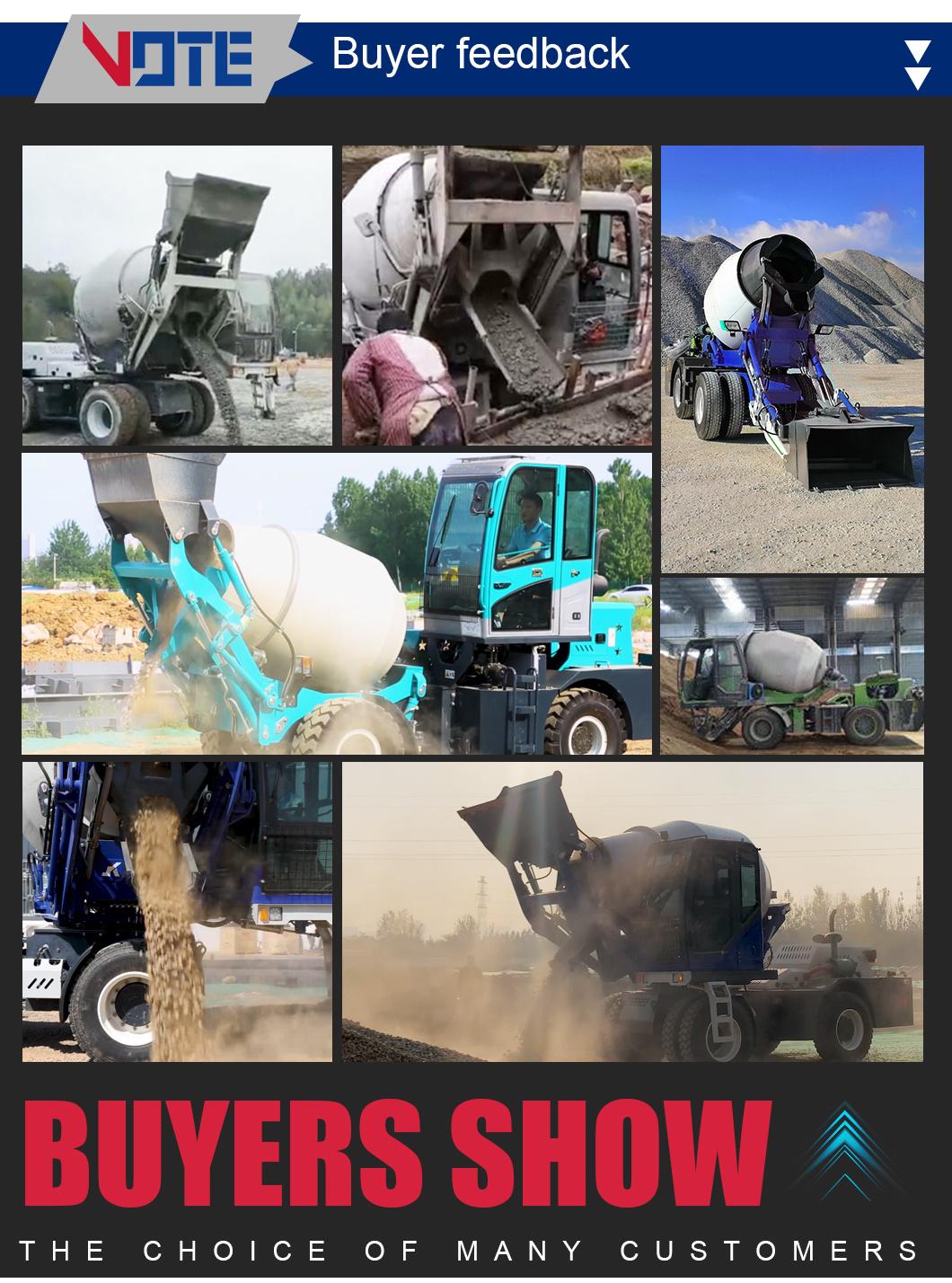 Multiple Models Optional 2.8 Vote Price of Concrete Truck Mixer