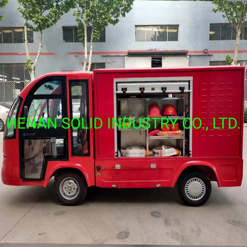 2 Seater Water Tank Electric Car Fire Fighting Truck