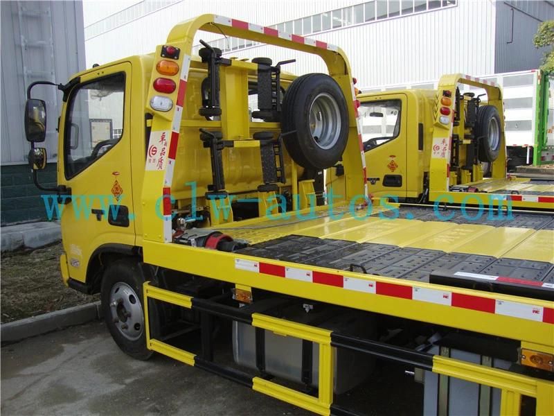 Foton Aumark 3tons 5tons Flatbed Wrecker Towing Trucks Road Recovery Truck for Cars Suvs