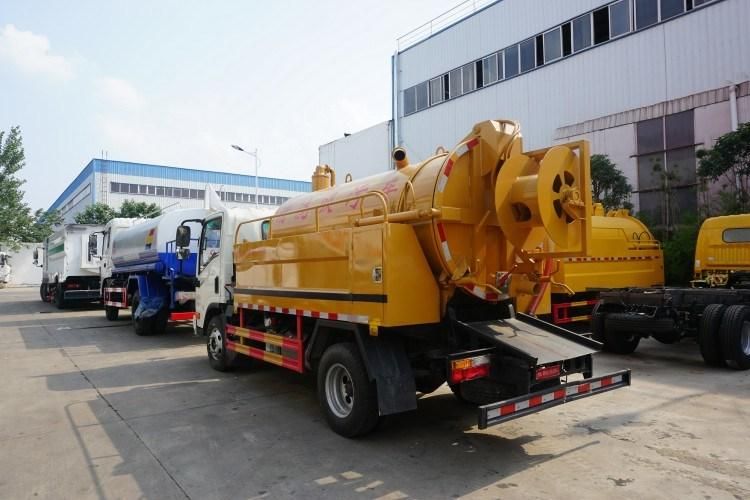 Small Capacity High Pressure Sewage Combined Jetting Vacuum Suction Truck