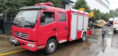 Dongfeng 4X2 Winch 4ton Folding Truck Crane 3.2ton Rescue Fire Truck