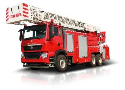 Max Working Height 32m Aerial Ladder Fire Fighting Truck