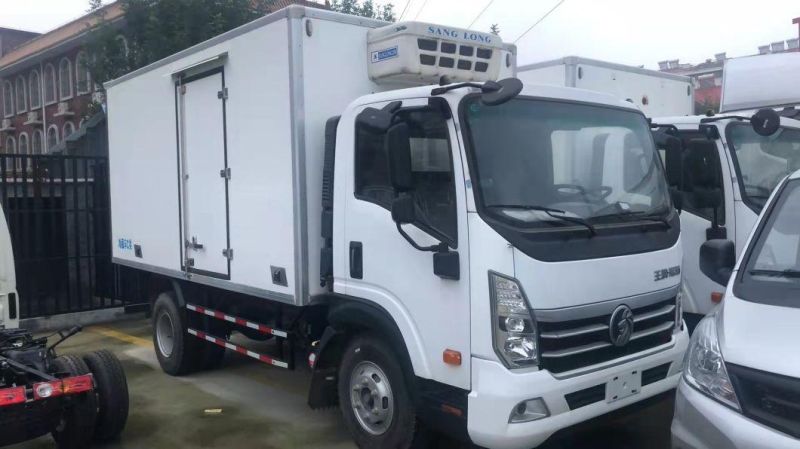 Freezer Refrigerated Cold Room Frozen Chicken/Fish/Meat/Ice Cream/Vegetables Transport Van Freezing Refrigeration Truck for Sale