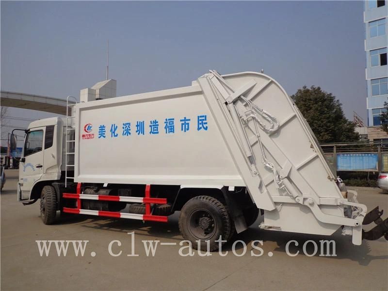 Dongfeng Tianjin DFAC 14-16cbm Garbage Compactor Truck Compressed Garbage Trucks