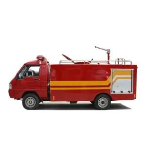 The Small Fire Truck That Can Be in a Mall Warehouse Has an Drive Capability