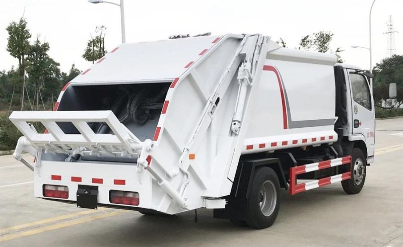 DFAC 4X2 Small Garbage Waste Compactor Truck, Garbage Compression Truck for Sale with New Sytle of Cab