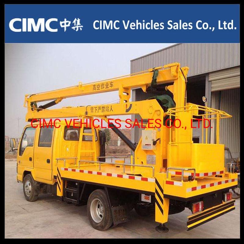 Isuzu Npr Nqr Frr Insulation Telescopic Type Aerial Bucket Boom Truck 35kv