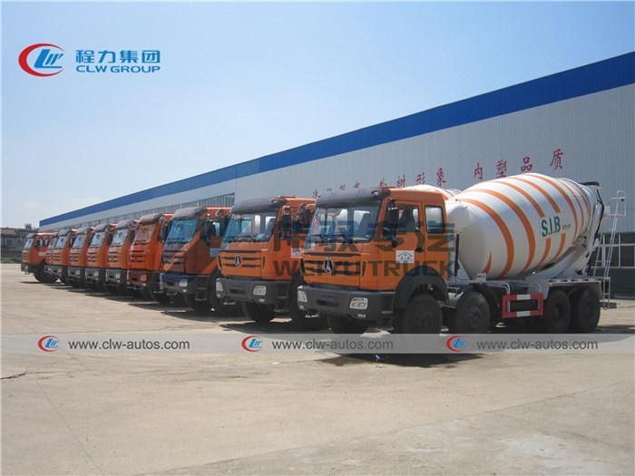 North Benz Cement Mixer Truck Beiben 8X4 14cbm 12cbm Cement Concrete Transport Mixing Tank Truck for Africa