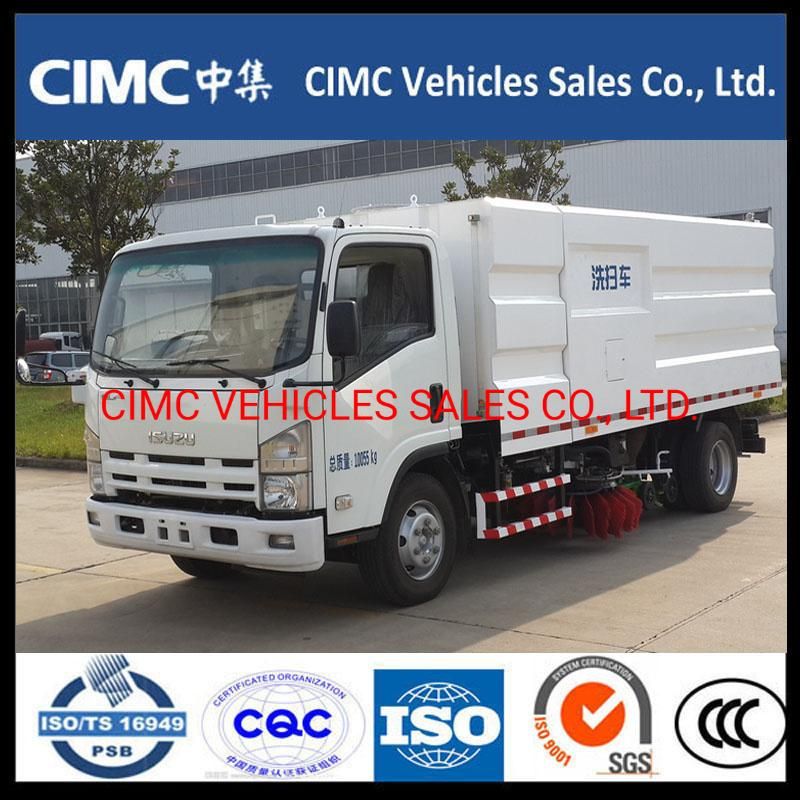 Isuzu 700p Nqr Vacuum Road Sweeper Truck Price 4m3 5m3 6m3