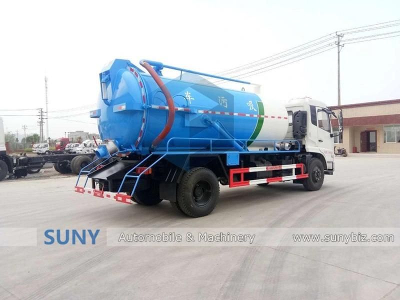 8-12cbm 4X2 Sanitation Sewage Suction Truck Factory