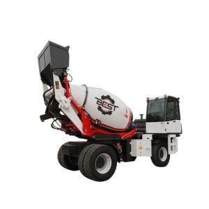 Bst-6500 Heavy Duty 4 Cbm Mixer Truck with Self Loading and Feeding for Construction