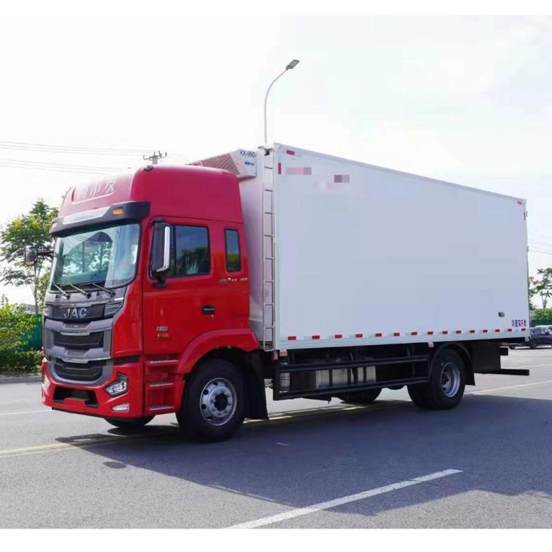 New Design JAC 4X2 6.8m 10 Ton Meat Transport Refrigerator Truck Cooling Van for Sale