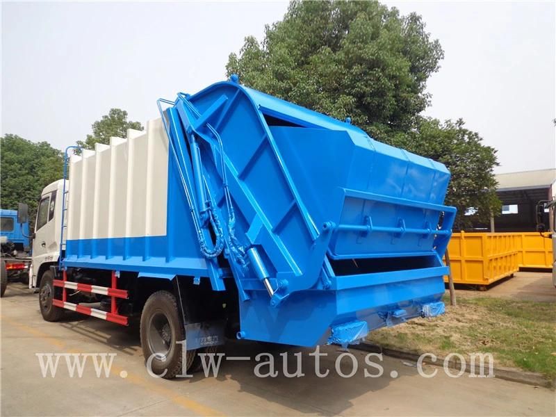 Dongfeng Tianjin 4X2 12cbm 14cbm Garbage Compactor Truck