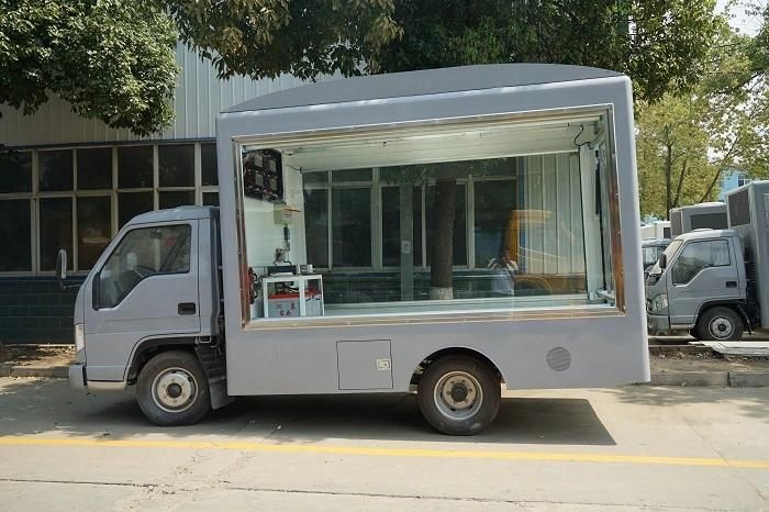 China Good Price Export Broadcasting Trucks with 3-Sides Scrolling Poster Display Billboard and 1-Side LED Screen Outdoor Advertising Truck