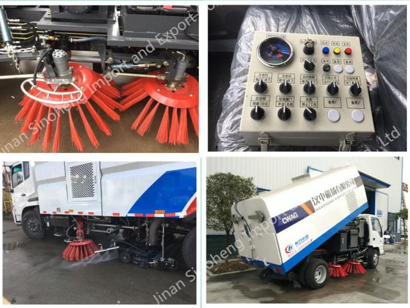 7.2cbm Dongfeng 153 4X2 LHD Vacuum Cleaning Street Road Sweeper Truck